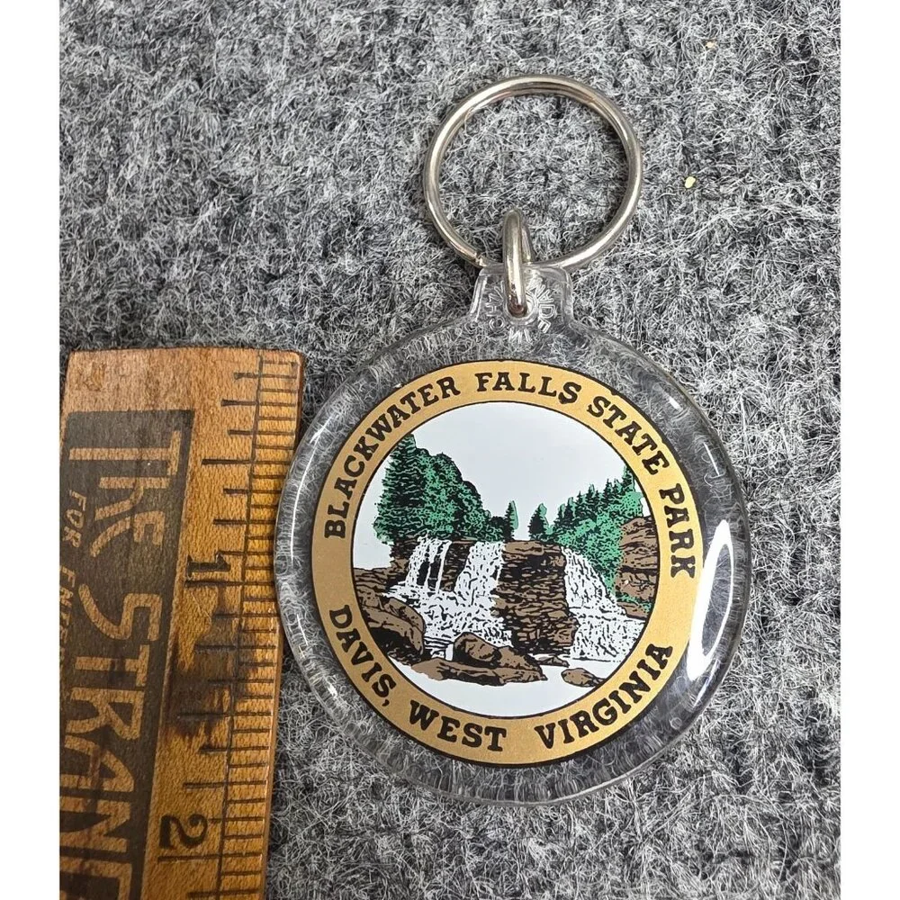 Blackwater Falls State Park Souvenir Keychain Davis West Virginia Waterfall
